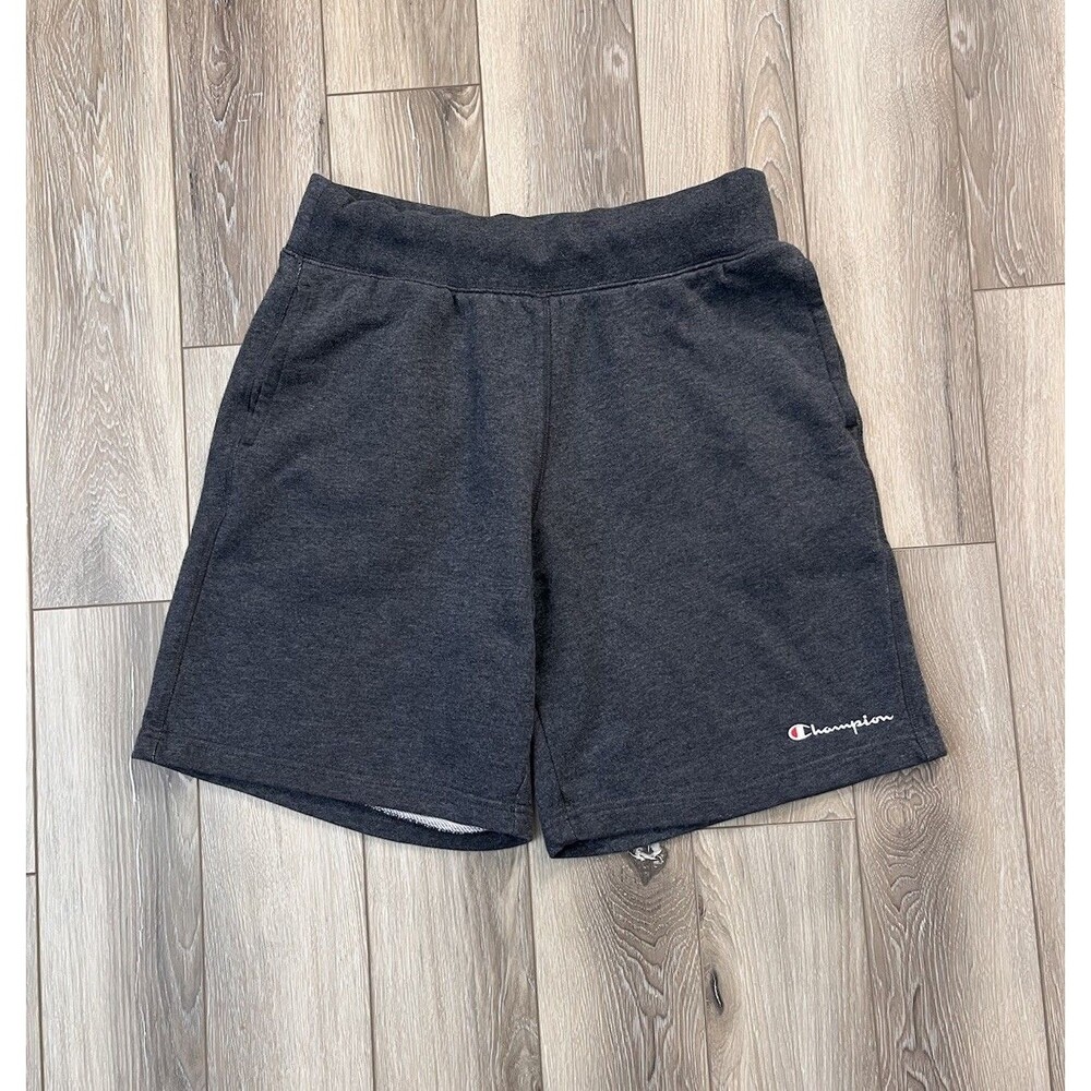 Champion Men's Sz M Gray Heavyweight Athletic Shorts Embroidered French Terry